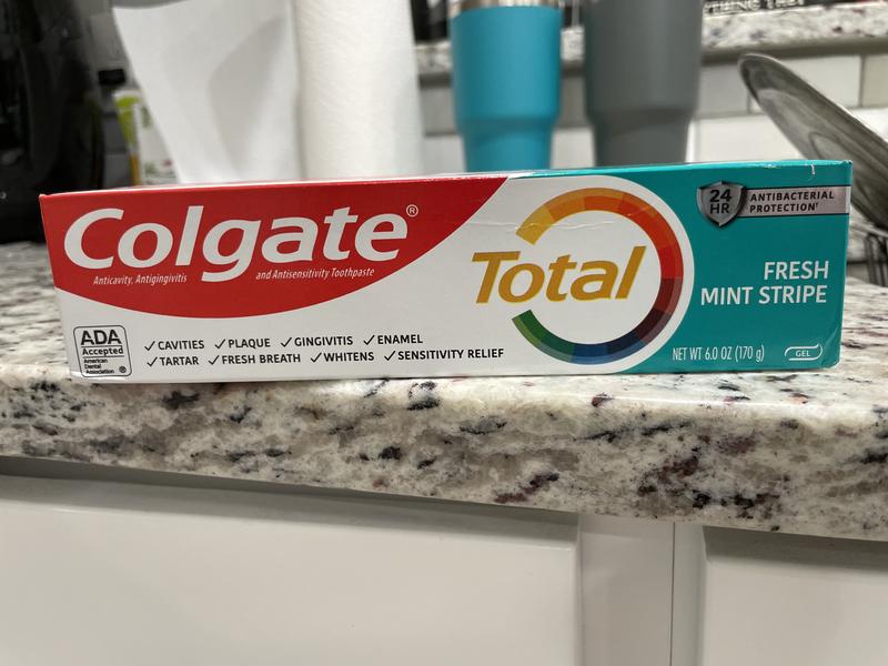 Colgate Total Fresh Mint Stripe Toothpaste, Mint Gel Toothpaste