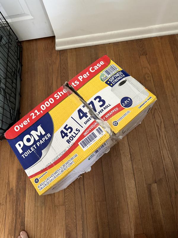 Pom toilet clearance paper