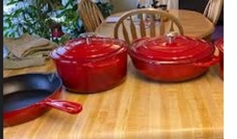 Member's Mark 5-Piece Enamel Cast Iron Set (Assorted Colors) - Sam's Club