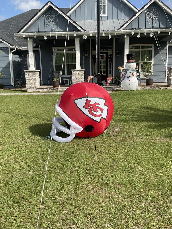 Kansas City Chiefs Inflatable Helmet-Kansas top City Chiefs NFL Team Lawn Helmet wit