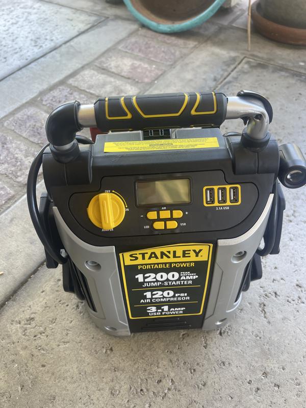 Stanley 1200 Peak Amp Jump Starter & Power Station with 120 PSI Compressor  - Sam's Club