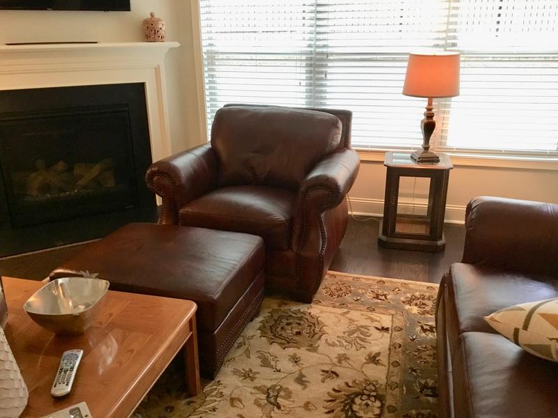 Bristol Vintage Leather Craftsman Living Room 4 Piece Set Baci Living