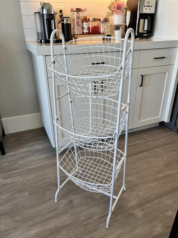 Member's Mark 3-Tier Floor Basket Stand (Black)