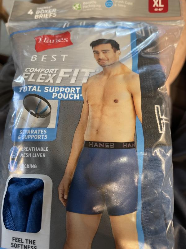 Hanes Comfort Flex Fit Men's Briefs with Total Support Pouch, 3