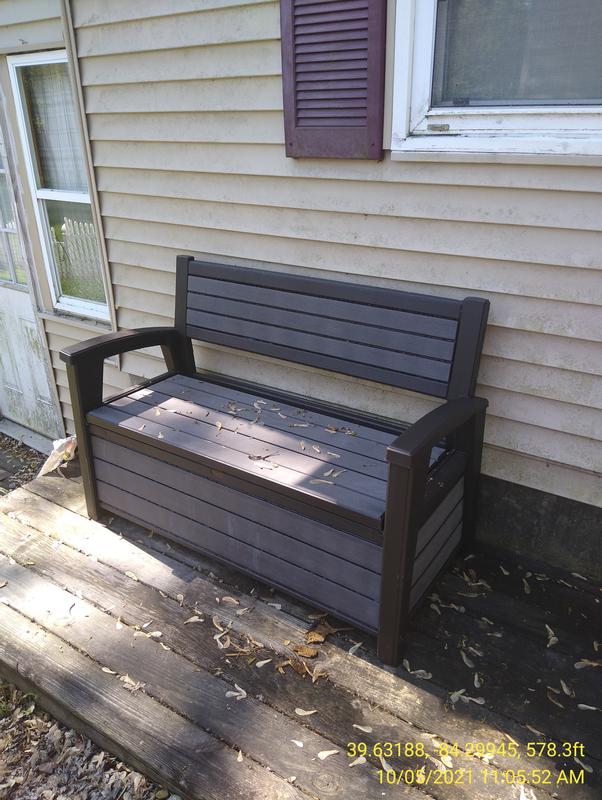 Keter Hudson Plastic Storage Bench Deck Box Sam s Club