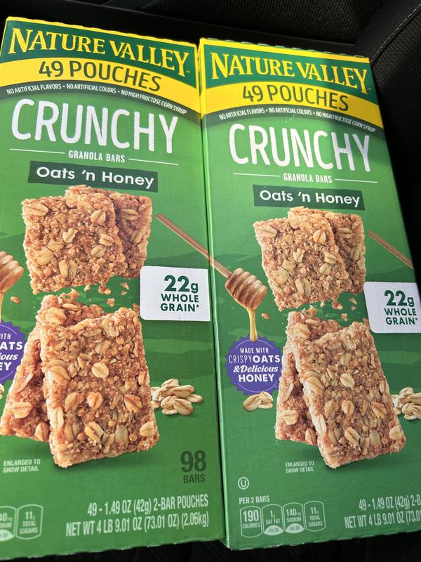 Nature Valley Whole Grain Oats 'n Honey Crunchy Granola Bars Bulk Lunch Box  Snacks, 6 ct / 8.94 oz - Foods Co.