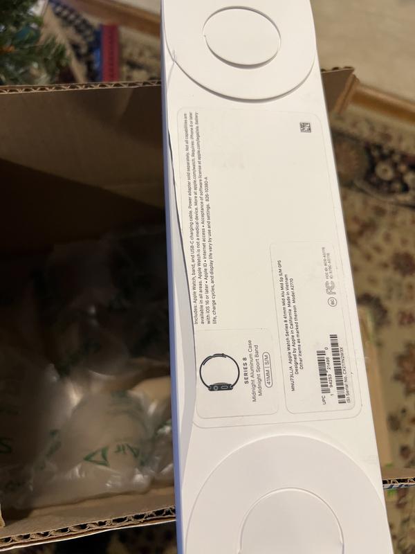 Apple Watch Series 8 GPS 41mm Silver Aluminum with White Sport Band A2770 -  US
