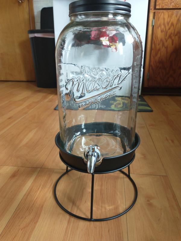Mason Craft & More 2.9 Gallon Glass Drink Dispenser with Metal Rack - Sam's  Club