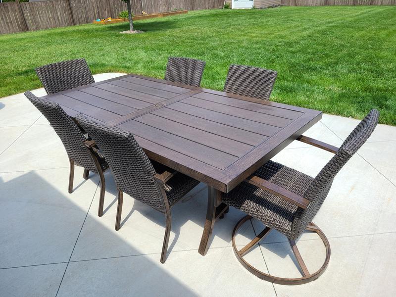 Member s Mark Fremont 7 Piece Rectangular Patio Dining Set Sam s