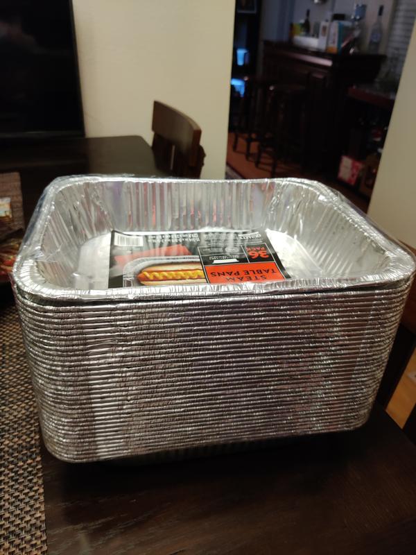9x13 Disposable Aluminum Foil Pans 30 Pack Large Baking Pan Trays - Heavy  Duty Tin Tray Half Size Chafing Dishes. Food Containers for Roasting,  Cooking, Heating or Steam Table