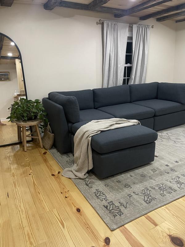 Transitional Modular Fabric Sofa