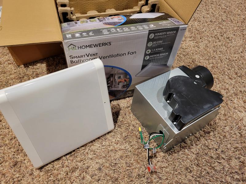 Homewerks Smart Vent Bathroom Ventilation Fan with Motion Sensor and LED  Light - Sam's Club