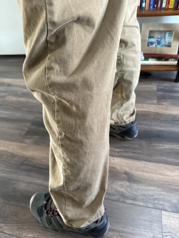 WP Weatherproof Men's Flex Waist Twill Trail Utility Pant, Straight Leg  (Iron, 40x32) 