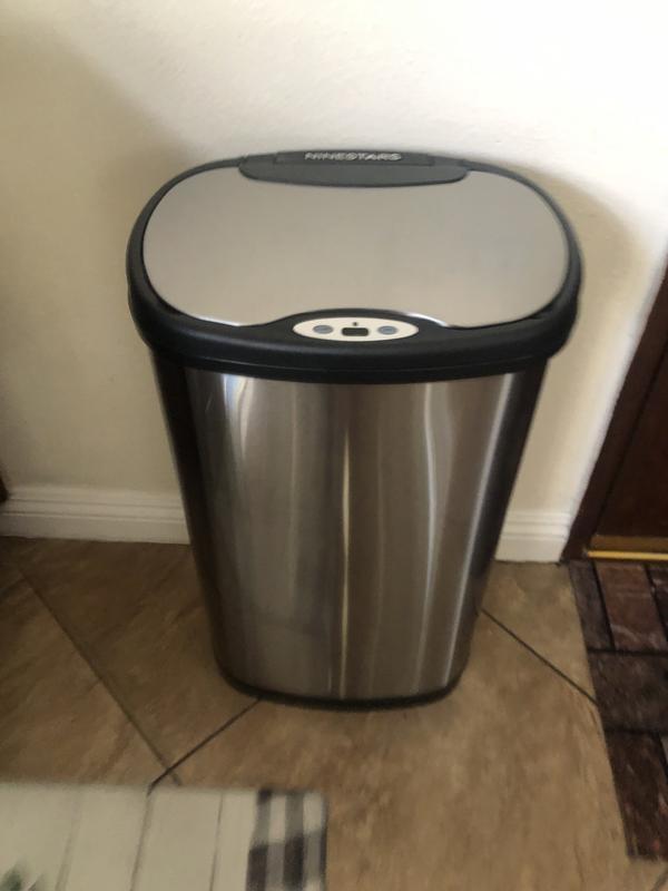 Nine Stars Motion Sensor Stainless Steel Trash Can 3.2 Gallon for sale  online