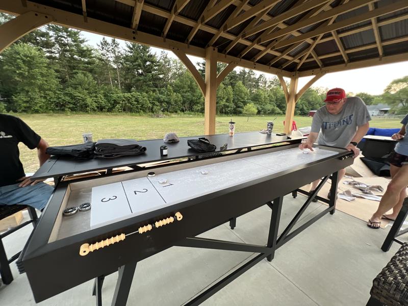 Member's Mark Lakemont 7-Piece Shuffleboard Dining Set - Sam's Club