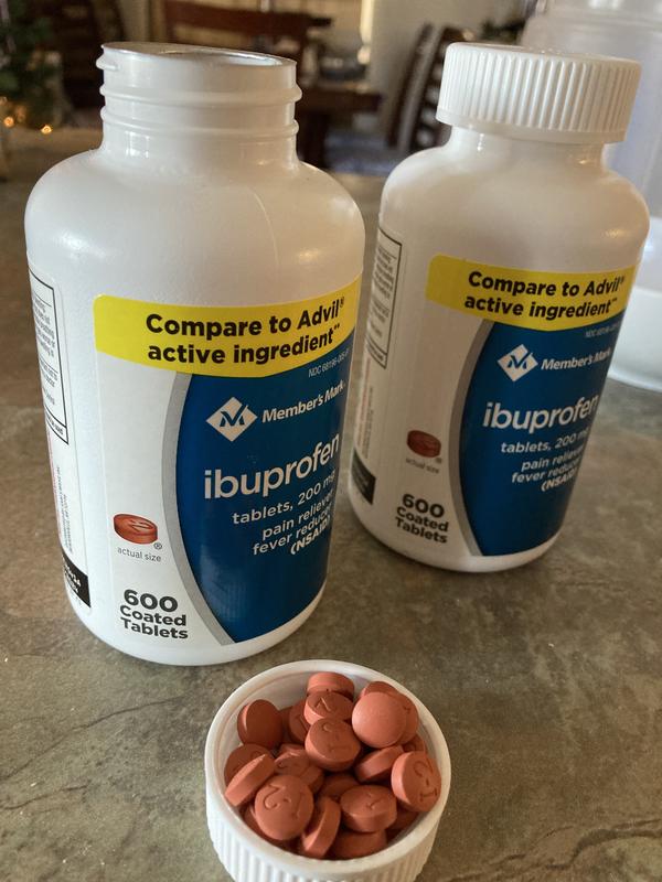Member's Mark Ibuprofen Tablets 200 mg. (600 ct., 2 pk.) - Sam's Club