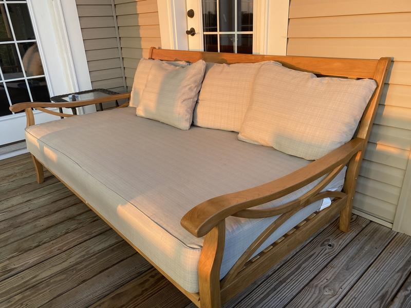 Cambridge Casual Sonoma Teak Deep Seating Daybed with Cushion