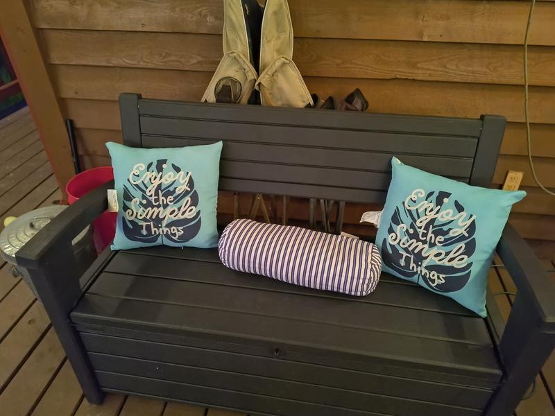 Plastic storage bench online
