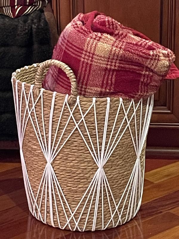 Member's Mark Decorative Handwoven Storage Baskets, 17.25” L x 13