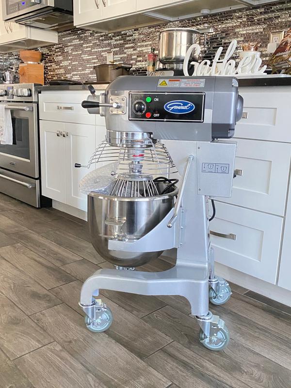 General 10-Quart 3-Speed Stainless Steel Commercial Stand Mixer in the Stand  Mixers department at