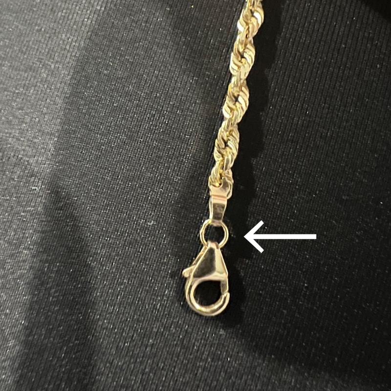 Fake gold chains hot sale stamped 14k