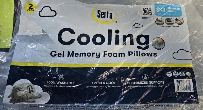 Serta cooling gel memory outlet foam pillow sam's club