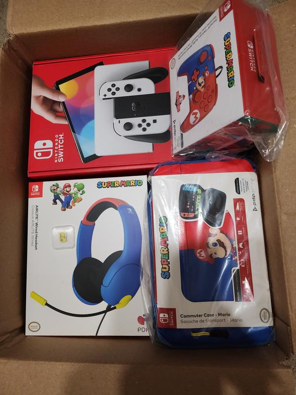 Nintendo Switch OLED Mario Bundle + Headset + Wired Controller + Case +  256GB SanDisk - Sam's Club