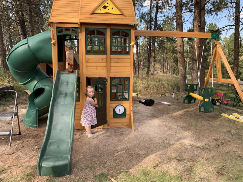 Kidkraft charleston hot sale lodge swing set