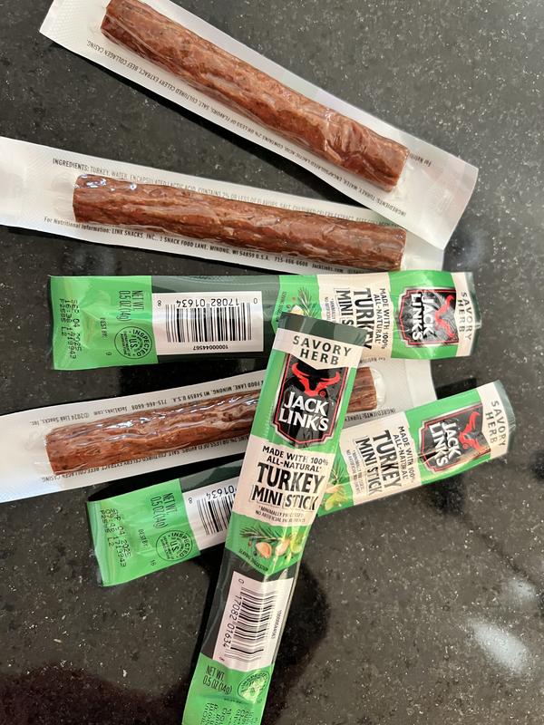 Jack Link's Savory Herb Mini Turkey Stick, 0.5 oz., 24 pk