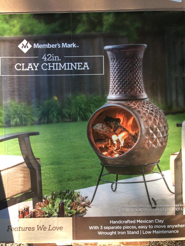 Member S Mark 42 Clay Chiminea Sam S Club