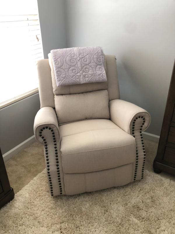 delta children dexter nursery recliner swivel glider chair