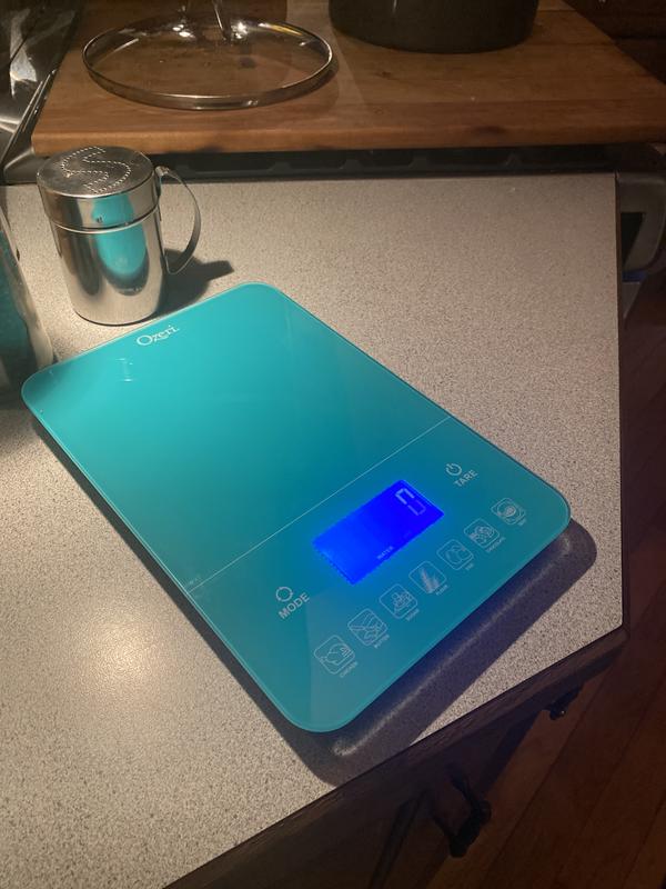 Ozeri Touch III 22 lbs. (10 kg) Digital Kitchen Scale with Calorie Counter  in Tempered Glass ZK19-GN - The Home Depot