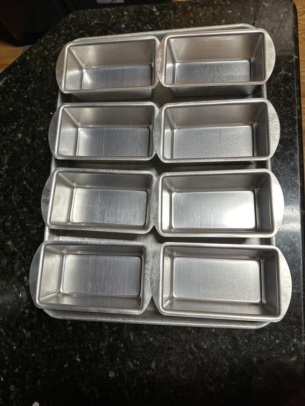 Nordic Ware® Set of 4 Mini Loaf Pans, Color: Aluminum