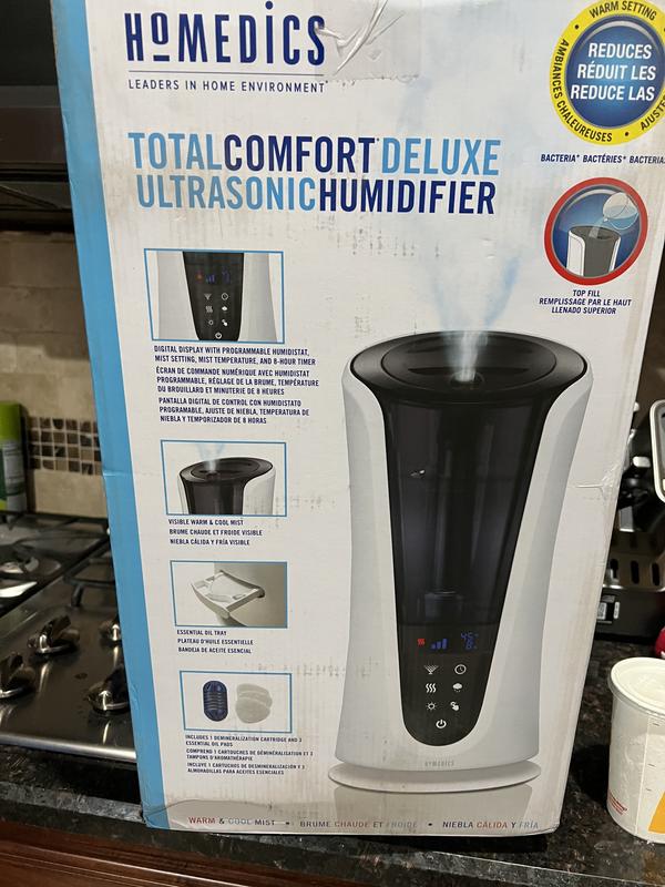 HoMedics Total Comfort Deluxe Humidifier with Bonus Cordless, Rechargeable,  Portable Ultrasonic Humidifier - Sam's Club