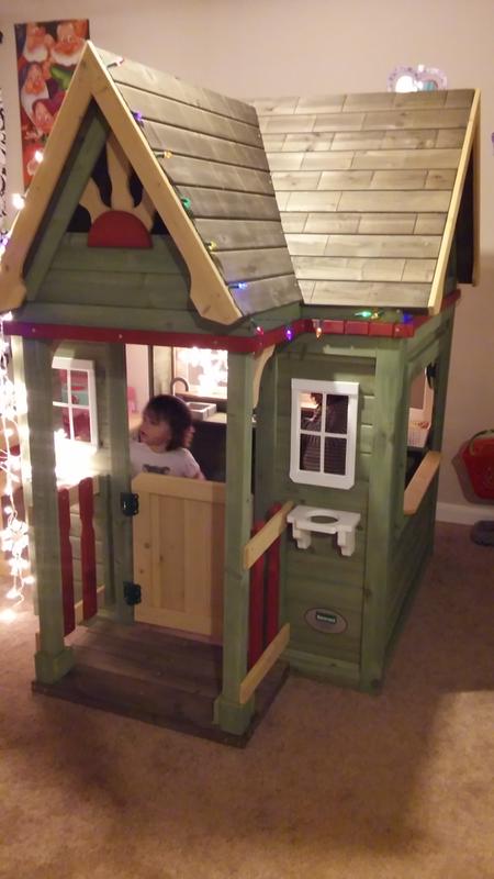 backyard discovery victorian inn all cedar outdoor wooden playhouse