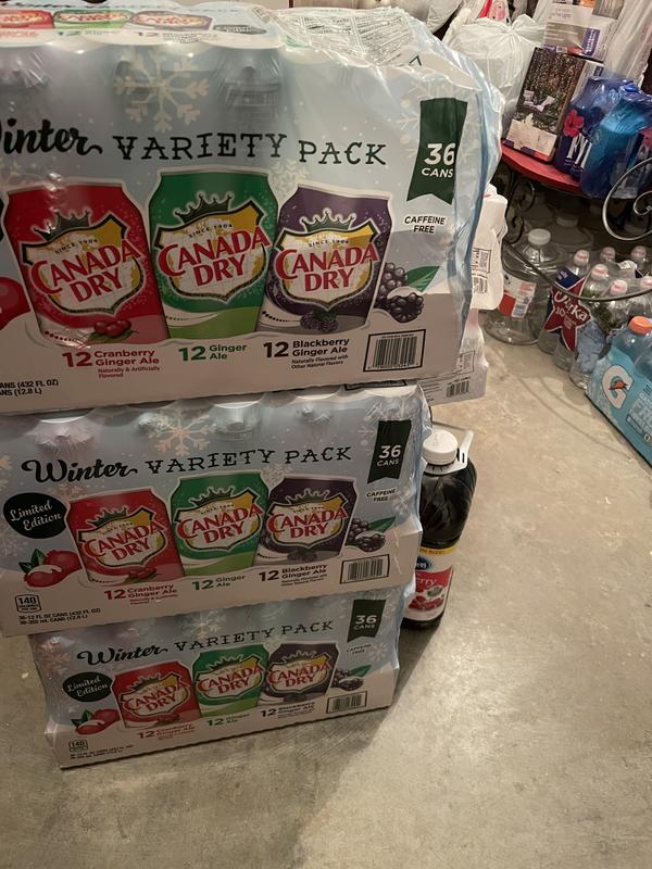 Canada Dry Ginger Ale 36-Count Winter Variety Pack Just $15.98 at Sam's  Club (Only 44¢ Each!)