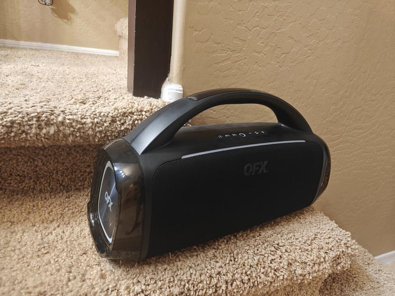 QFX BT-ZX10 Rugged Bluetooth Stereo Boombox - Sam's Club