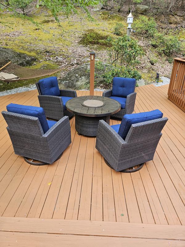 Member s Mark Fremont 5 Piece Fire Pit Chat Set with Sunbrella Fabrics Sam s Club