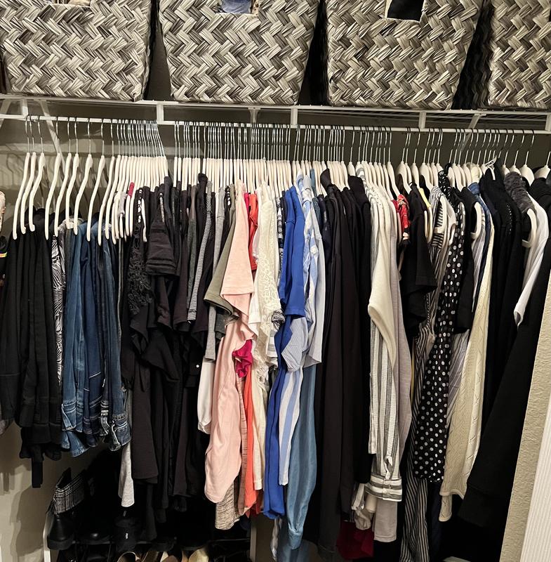 Closet Complete 50 Pack 'Elite Quality' Velvet hangers - Black with