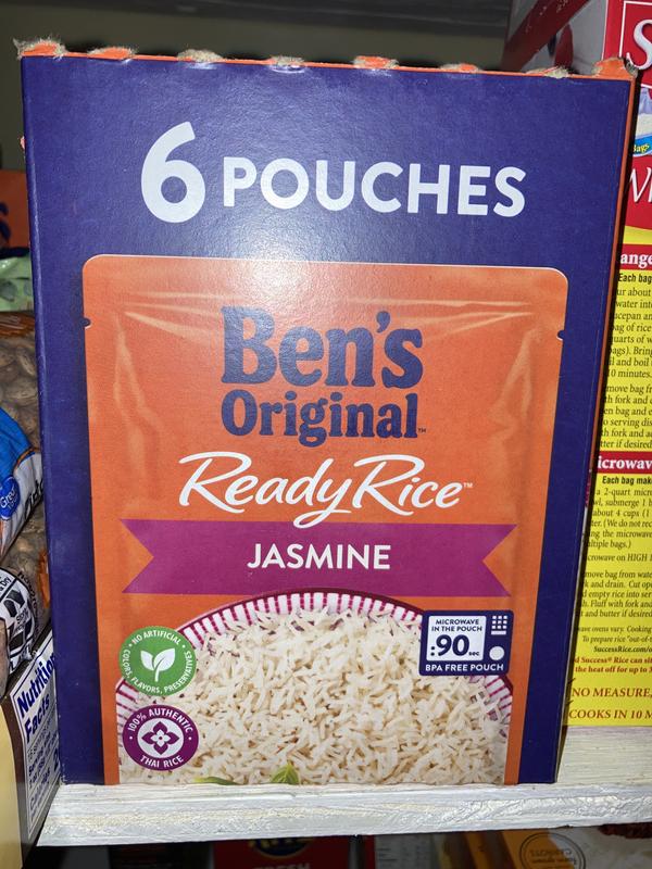 BEN'S ORIGINAL Ready Rice Original Long Grain White Rice, Easy  Dinner Side, 8.8 OZ Pouch (Pack of 6) : Grocery & Gourmet Food