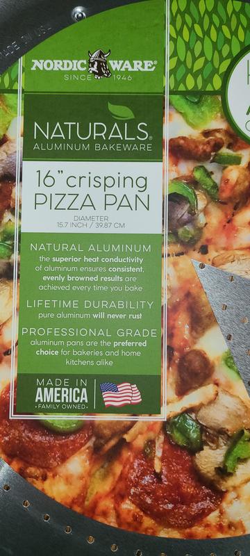 Nordic Ware 2 Pack 16 Natural Aluminum Restaurant Style Pizza Pans, 1 unit  - Fry's Food Stores