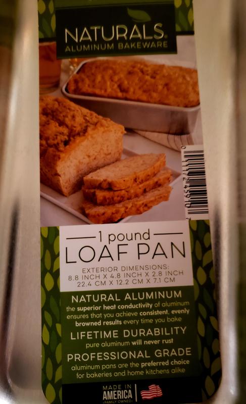 Naturals® 1 Pound Loaf Pan, Aluminum Bread Pan