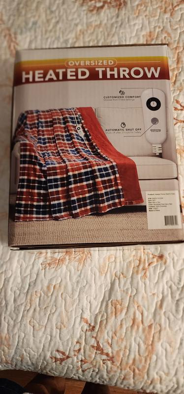 Berkshire Ultra Plush Heated Oversized Throw, Assorted Colors (60 X 70) - Sam's  Club