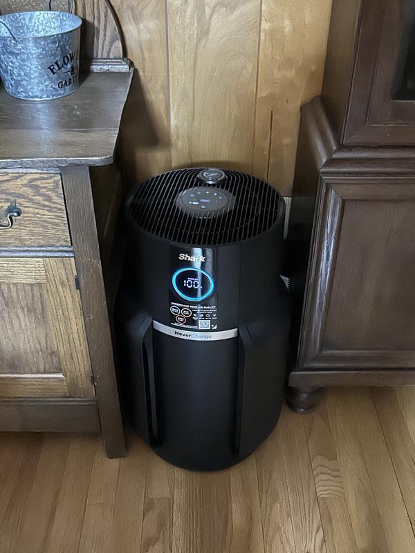 Shark HE601 Air Purifier 6 True HEPA Covers Up To 1200 Sq. Ft, Captures 99.98% Of Particles, Dust, Allergens, Viruses, Soke, 0.1–0.2 Icrons, Advanced Odor Lock, Quiet, 6 Fan, White
