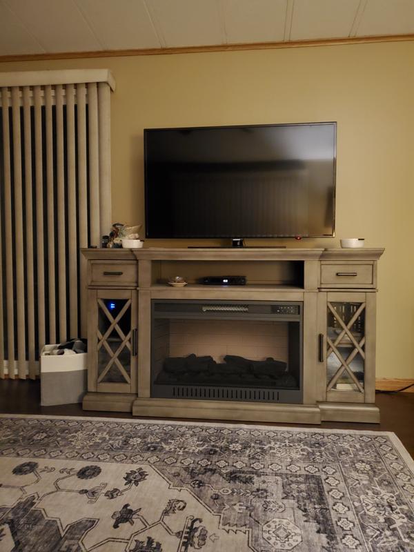 Member's Mark Lochlan 66 Media Fireplace, Gray Finish - Sam's Club