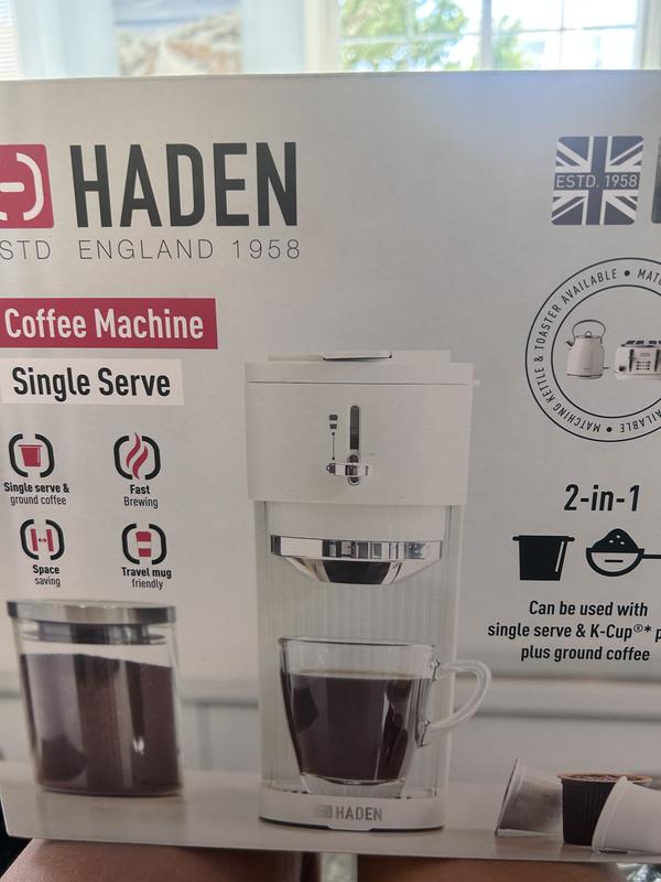 Haden Single-Serve Capsule Coffee Maker - Ivory