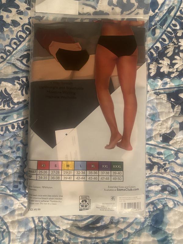 Womens Seamless Hipster Underwear No Show Panties Size (44 Till 48) Pack of  4 Assorted Colour