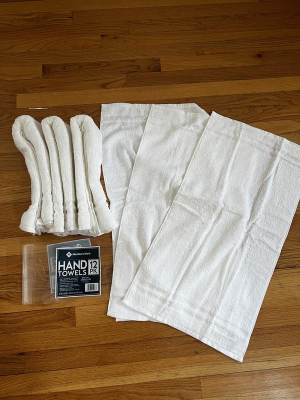 Member's Mark Commercial Hospitality Hand Towels White Set of 12