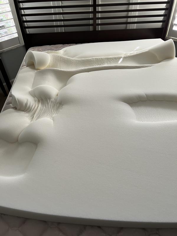 Serta 4 Fiberfill & Gel Memory Foam Pillow Top Mattress Topper