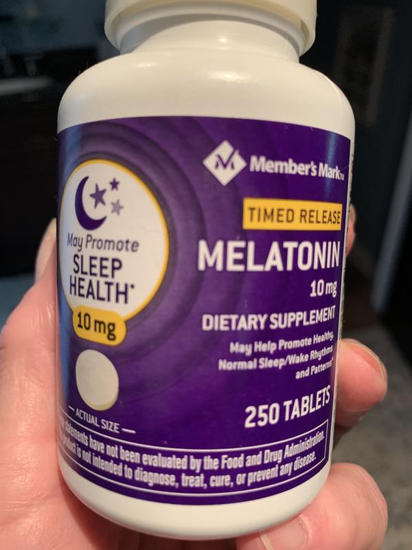 Member's Mark Timed Release Melatonin 10mg (250 ct.) - Sam's Club